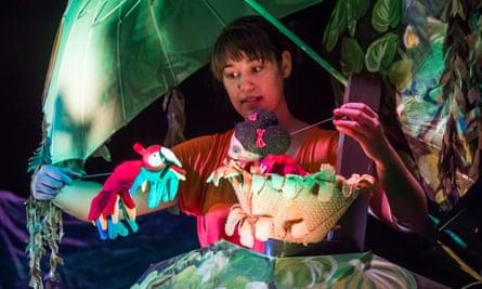 A scene from Let’s Fly by the Little Angel Theatre, Islington.