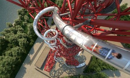Carsten Höller and Anish Kapoor’s Slide at the ArcelorMittal Orbit at Queen Elizabeth Olympic Park.