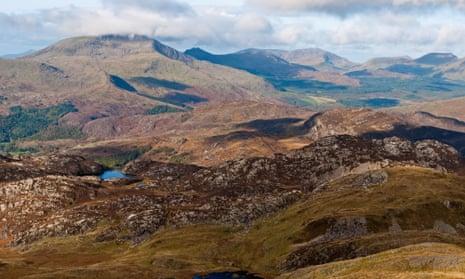 Nantmor valley including Yr Arddu pictured from the slopes of Cnicht