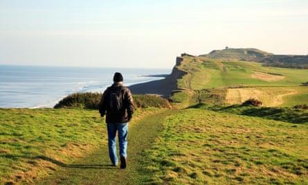 The Norfolk Coast Path approaching Skelding Hill, Sheringham.