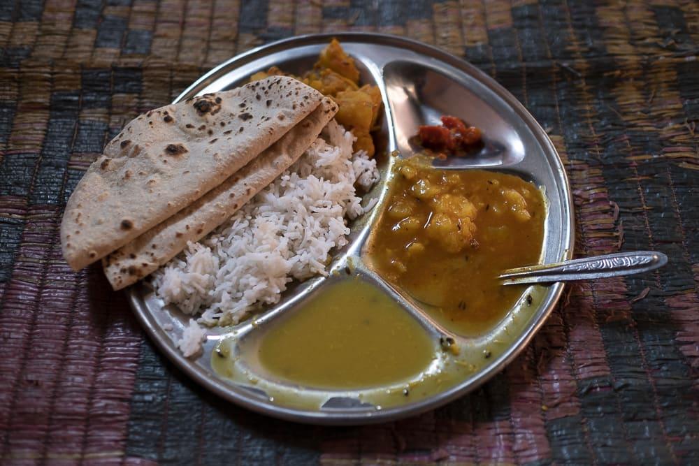 comida en la India