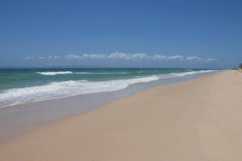la costa oceanica di Bribie island