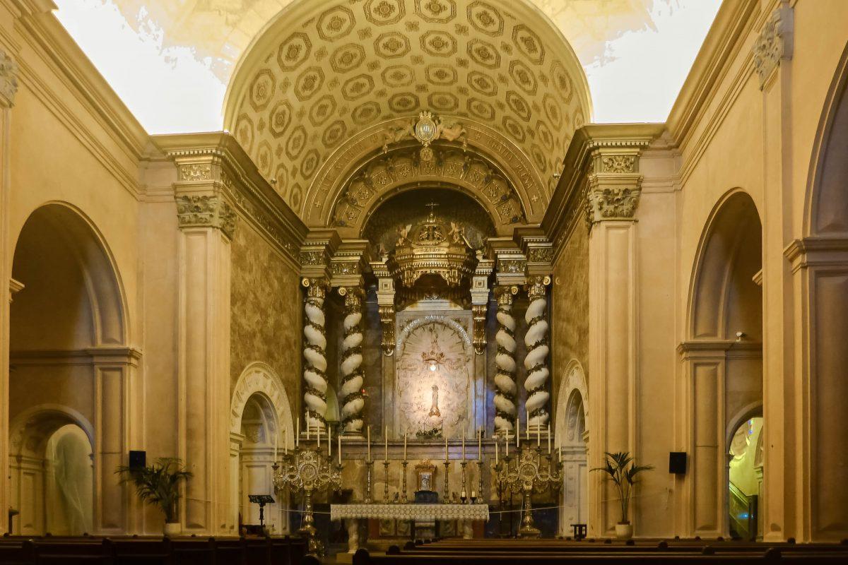 Interior of the church of the monastery of Sant Salvador on the island of Mallorca, Spain - © Lila Pharaoh / franks-travelbox